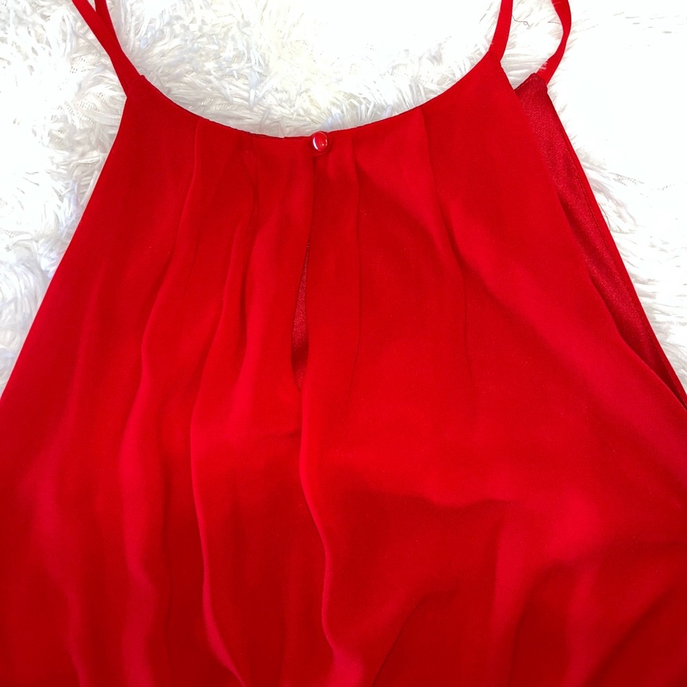 Red midi dress - Picture 5 of 5